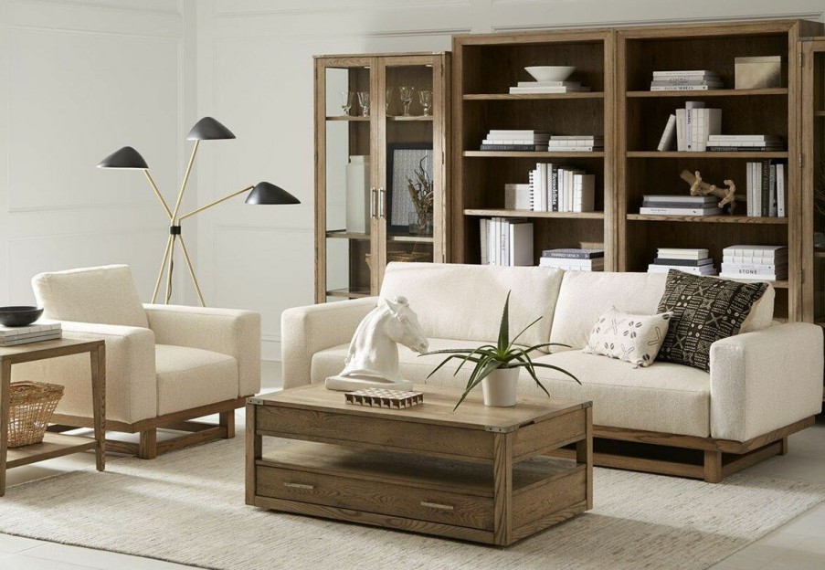 Living Room Sets | * Art Furniture Floating Track Living Room Set In Greyed Brown