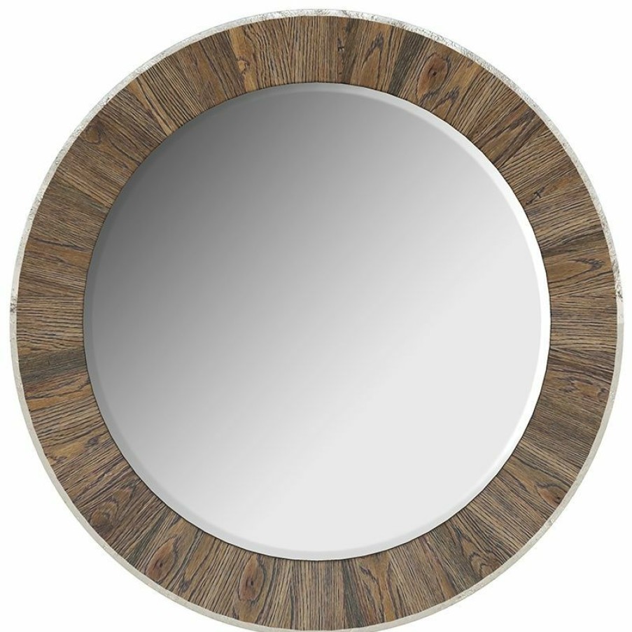 Mirrors | * Art Furniture Stockyard Round Mirror In Light Wood