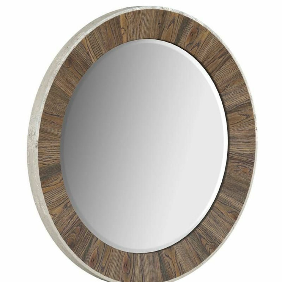 Mirrors | * Art Furniture Stockyard Round Mirror In Light Wood