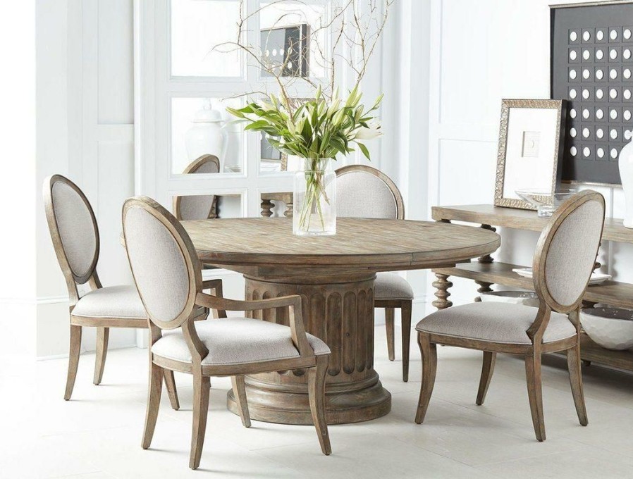 Dining Chairs | * Art Furniture Architrave Oval Side Chair In Rustic Almond