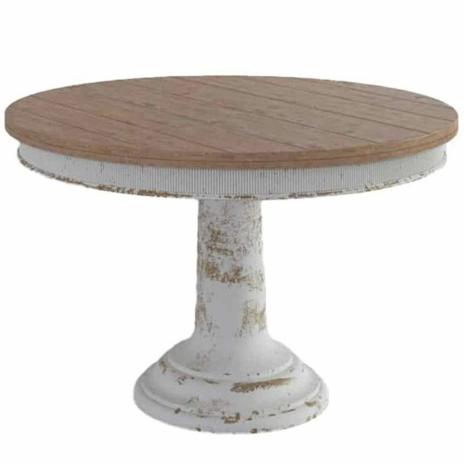 Dining Tables | * Art Furniture Palisade Round Dining Table In Vintage White