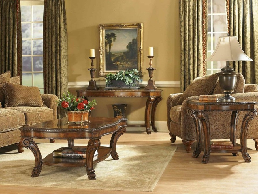 Coffee Tables | * Art Furniture Old World Rectangular End Table In Cherry