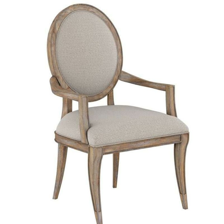 Dining Chairs | * Art Furniture Architrave Oval Arm Chair In Rustic Almond