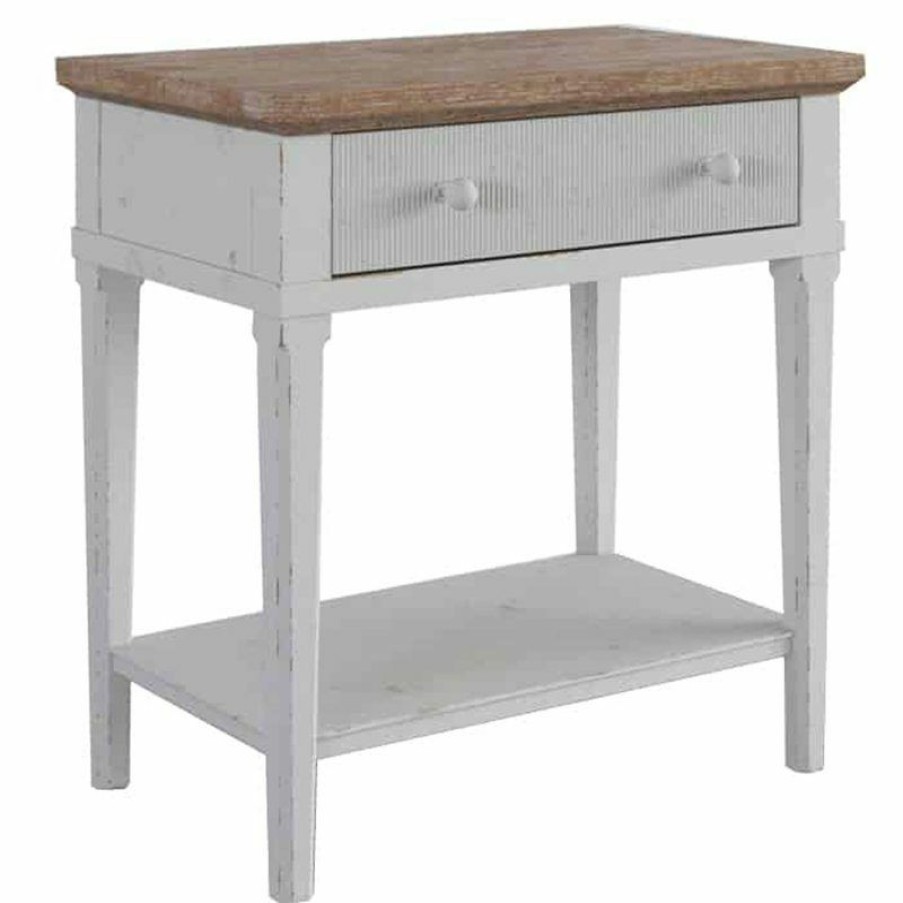 Nightstands | * Art Furniture Palisade Nightstand One Drawer One Shelf In Vintage White