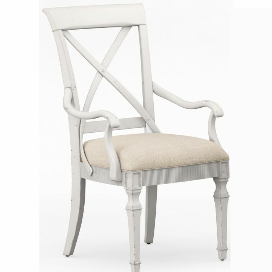 Dining Chairs | * Art Furniture Palisade Arm Chair In Vintage White