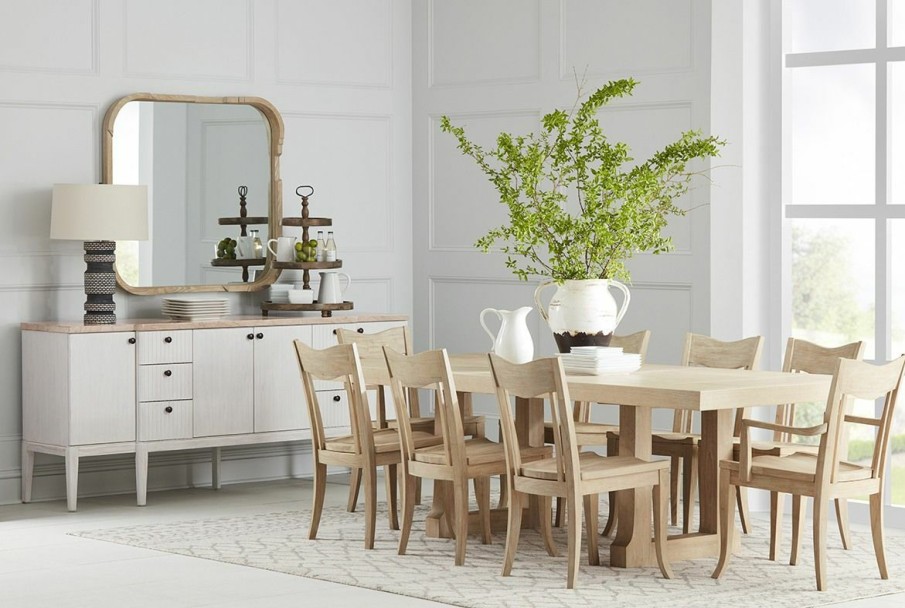 Dining Sets | * Art Furniture Post Trestle Dining Set In Greyed Brown