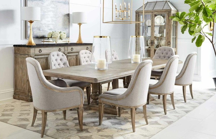 Dining Sets | * Art Furniture Architrave Trestle Dining Set In Rustic Almond