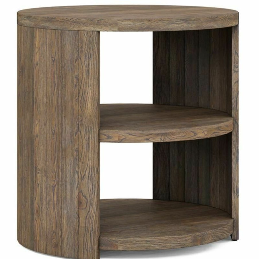 End Tables | * Art Furniture Stockyard Round End Table In Light Wood