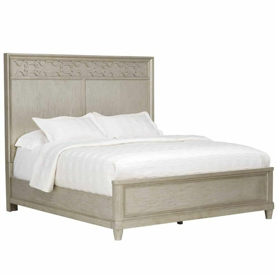 Queen Beds | * Art Furniture Morrissey Queen Cashin Panel Bed In Silver