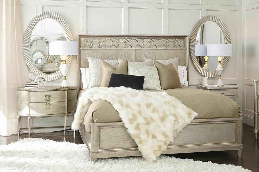 King Beds | * Art Furniture Morrissey California King Cashin Panel Bed In Silver