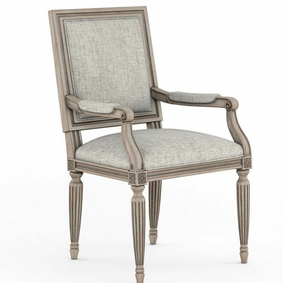 Dining Chairs | * Art Furniture Somerton Upholstered Back Arm Chair In Antique Brown