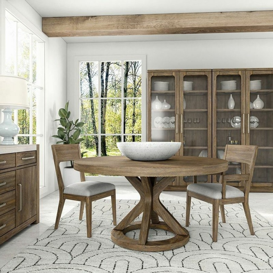 Dining Sets | * Art Furniture Stockyard Round Dining Set In Light Wood