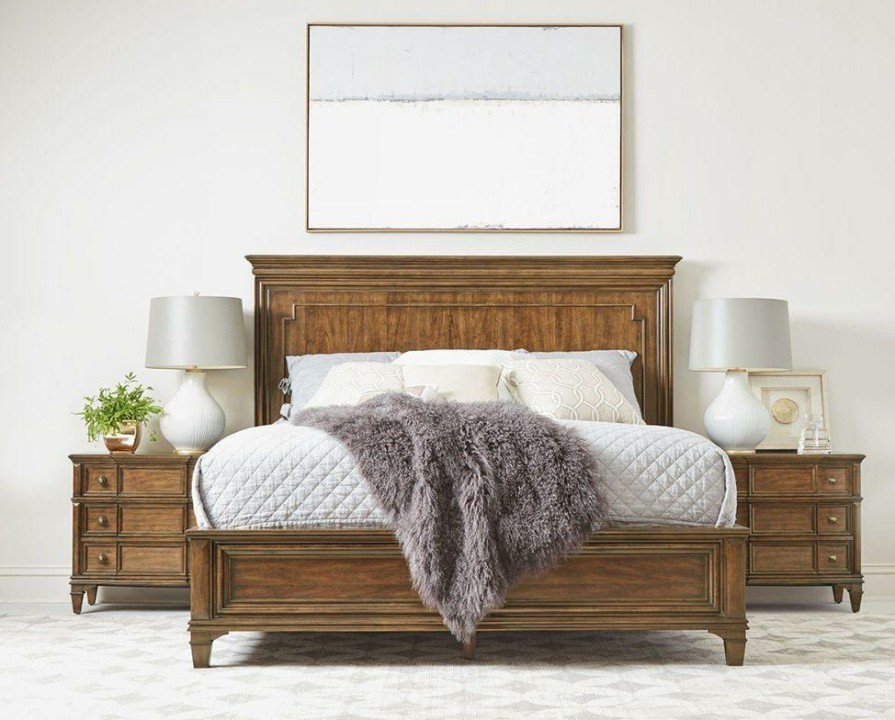 King Beds | * Art Furniture Newel King Panel Bed In Vintage Cherry