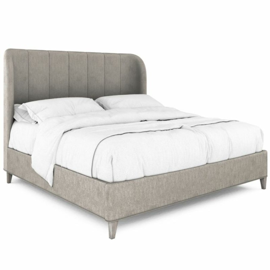 King Beds | * Art Furniture Vault California King Upholstered Shelter Bed In Mink