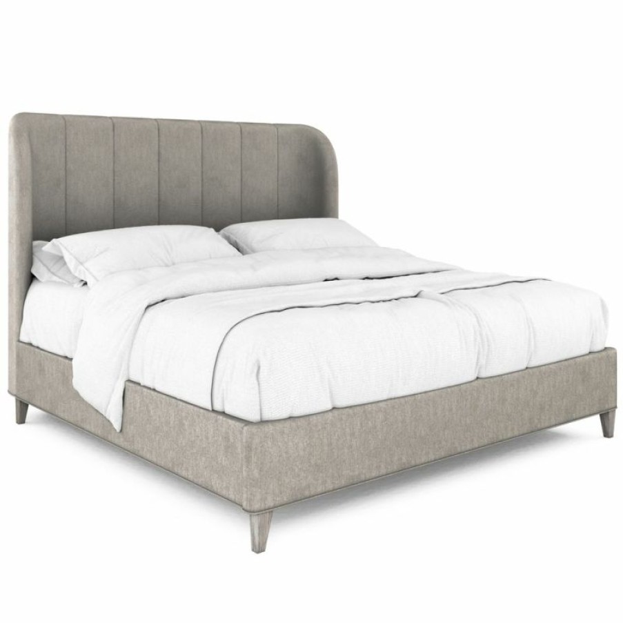 Queen Beds | * Art Furniture Vault Queen Upholstered Shelter Bed In Mink