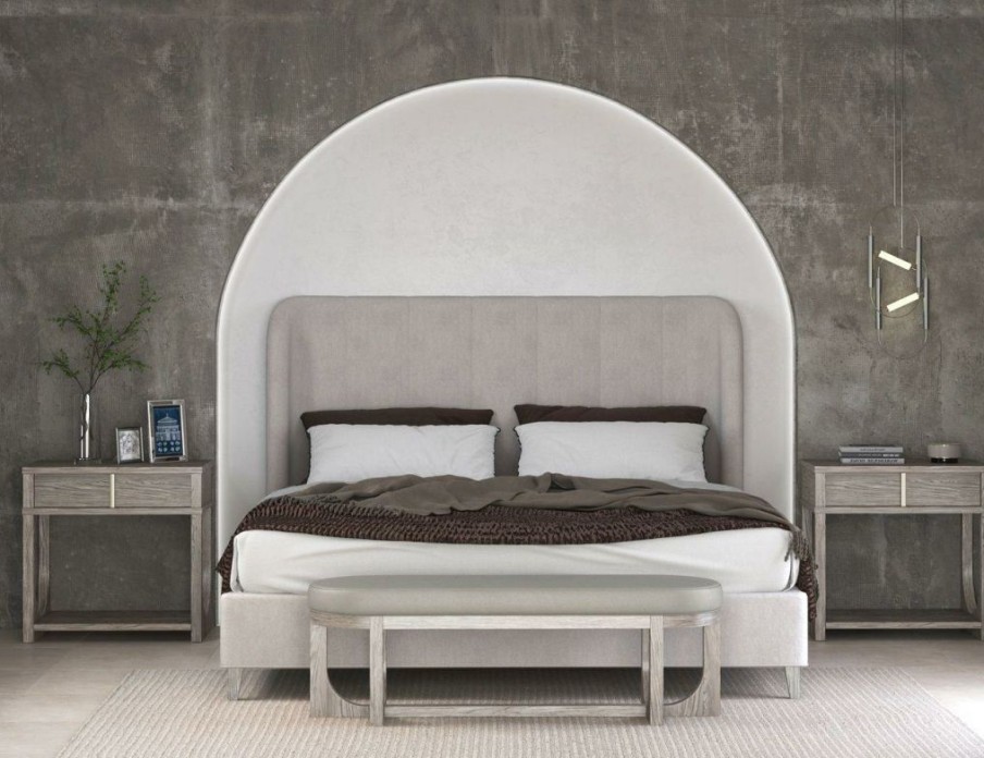 Queen Beds | * Art Furniture Vault Queen Upholstered Shelter Bed In Mink