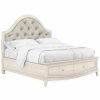 King Beds | * Art Furniture Starlite King Upholstered Panel Bed With Storage In Ivory