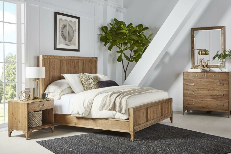 Queen Beds | * Art Furniture Passage Queen Panel Bed In Light Oak