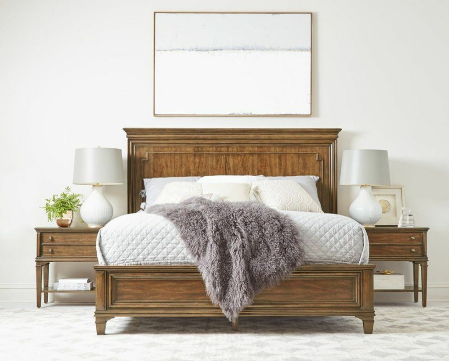 King Beds | * Art Furniture Newel California King Panel Bed In Vintage Cherry