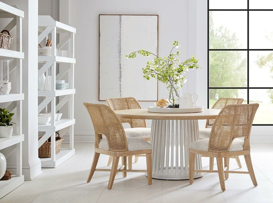 Dining Sets | * Art Furniture Post Round Dining Set In Greyed Brown