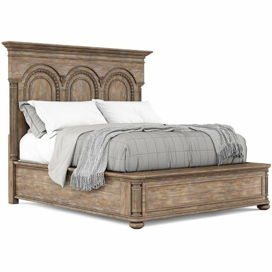 Queen Beds | * Art Furniture Architrave Queen Panel Bed In Rustic Almond