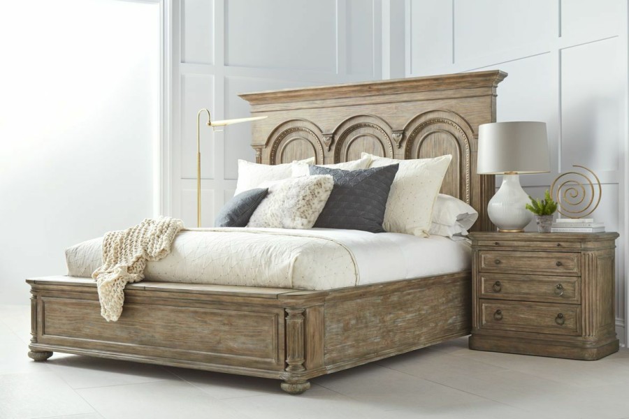 Queen Beds | * Art Furniture Architrave Queen Panel Bed In Rustic Almond