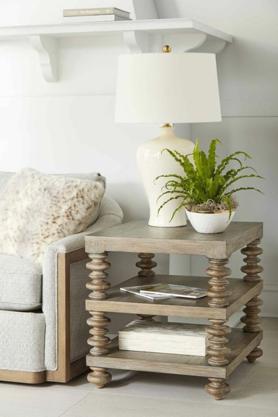 End Tables | * Art Furniture Architrave End Table In Rustic Almond