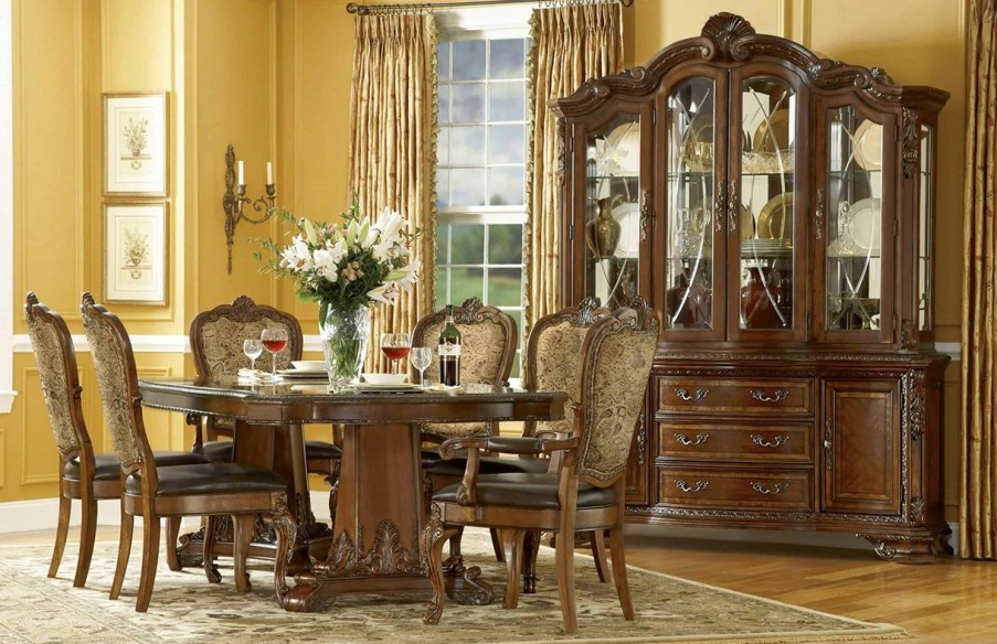 Dining Sets | * Art Furniture Old World Double Pedestal Dining Set In Cherry