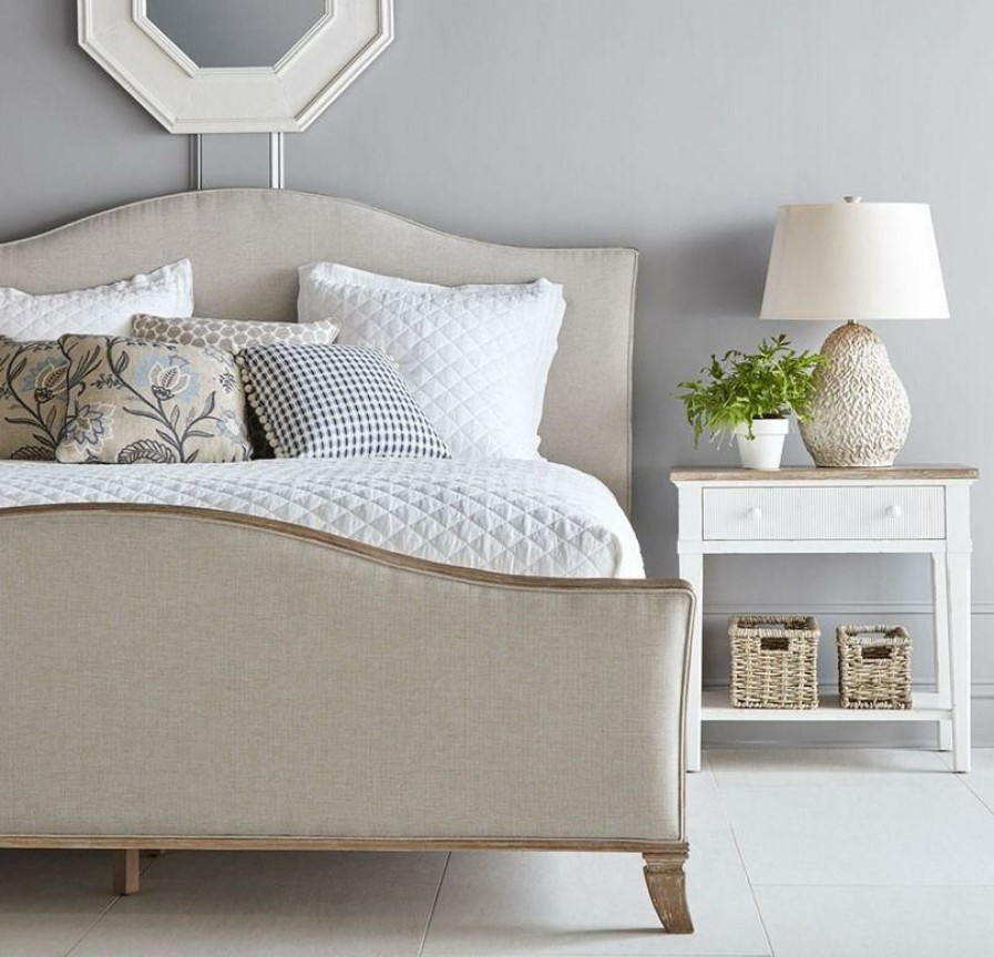 Queen Beds | * Art Furniture Palisade Queen Sleigh Bed In Vintage White