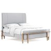 King Beds | * Art Furniture Post King Upholstered Panel Bed In Greyed Brown