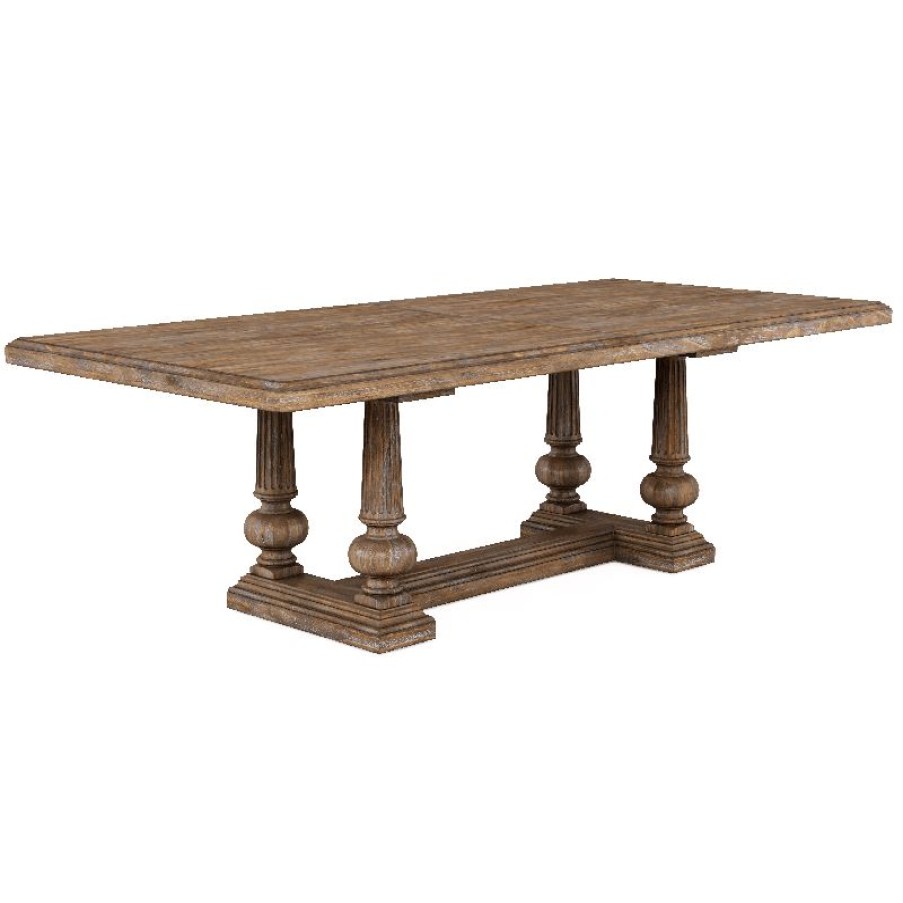 Dining Tables | * Art Furniture Architrave Trestle Dining Table In Rustic Almond