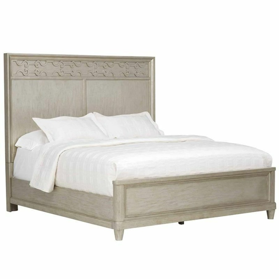 King Beds | * Art Furniture Morrissey King Cashin Panel Bed In Silver