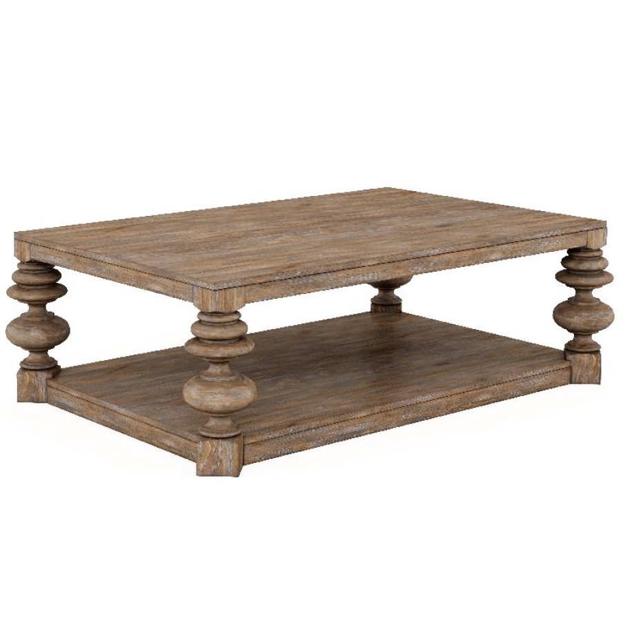 Coffee Table Sets | * Art Furniture Architrave Rectangular Cocktail Table In Rustic Almond